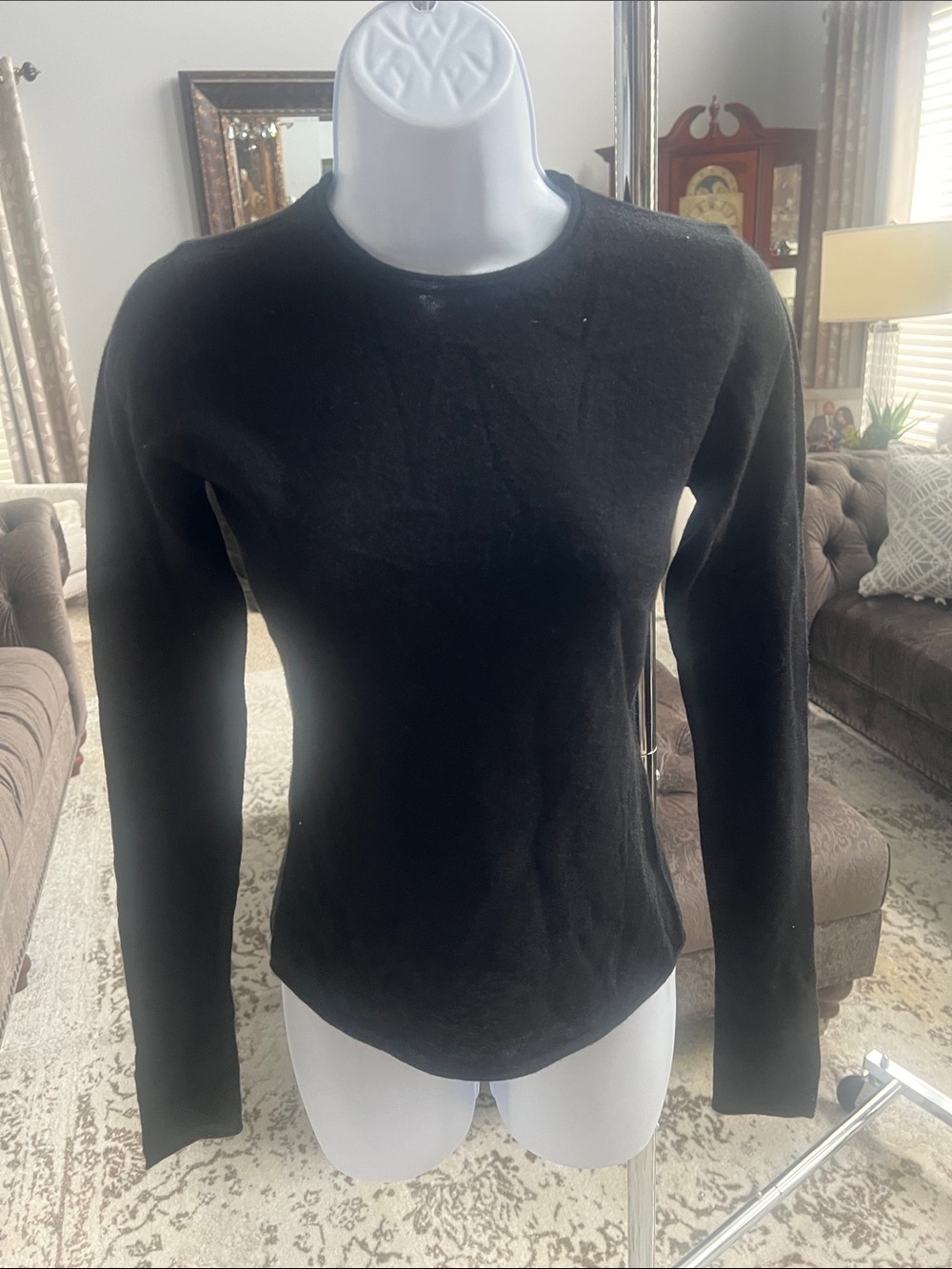 Skims sheer cashmere long sleeve top